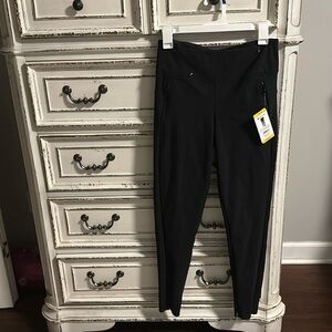 Members Mark Womens City Pant Black High Rise Medium New Athletic Leisure Wear